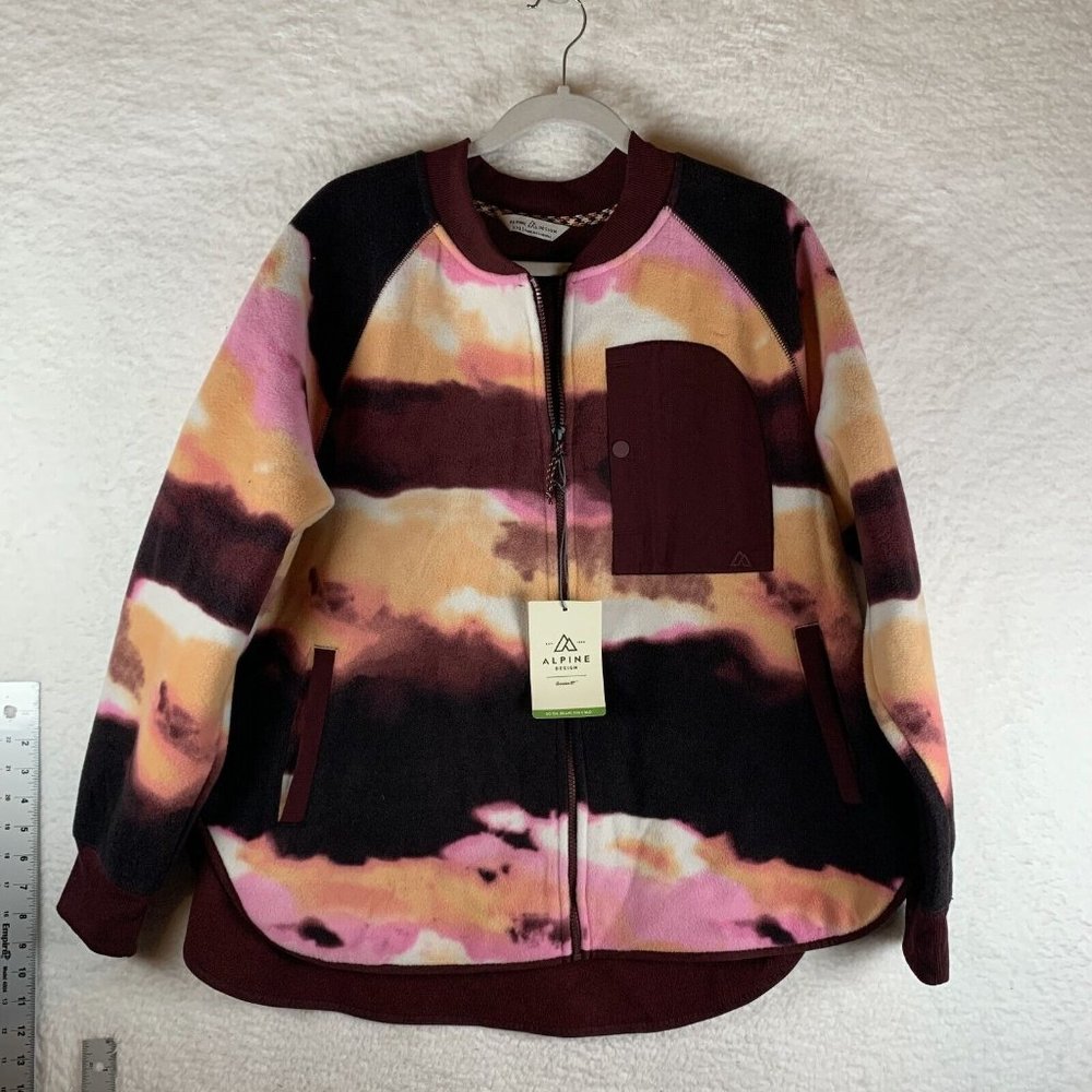 Alpine Design Fleece Jacket Women's 2XL Multicolor Long Sleeve Full-Zip‎ 7200